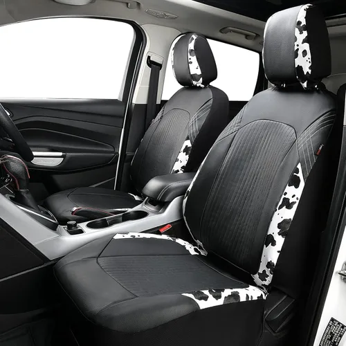 Miniatura 3 de Flying Banner - Juego completo de fundas para asiento de automóvil de cuero sintético, para asientos delanteros y traseros, estilo de moda, fácil