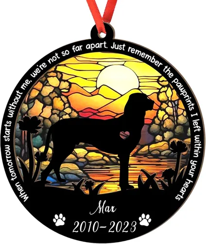 Miniatura 7 de Adorno personalizado para atrapasoles de sabueso afgano, adorno de Navidad de sabueso afgano – Regalo para perro amante, sabueso afgano