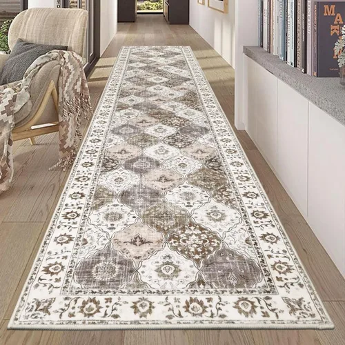 Miniatura 31 de HEBE Alfombra Pasillo 2'x10' Lavable Vintage Desgastada Alfombras de Área Antideslizante Alfombra de Lavandería Boho Alfombras de Piso para Pasillos