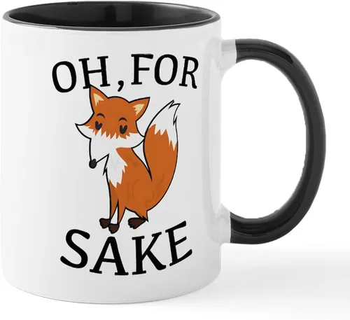 Miniatura 13 de CafePress Taza de café de cerámica For Fox Sake de 11 oz (11.0 fl oz)