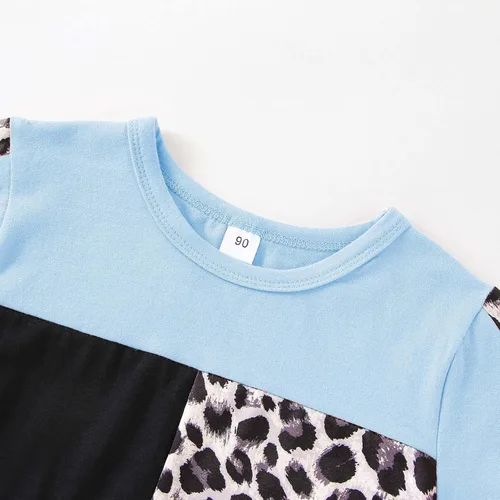 Miniatura 52 de Ropa de verano para niña, camiseta de manga corta para bebé, pantalones cortos, estampado de leopardo, camuflaje, de 18 meses a 6 años