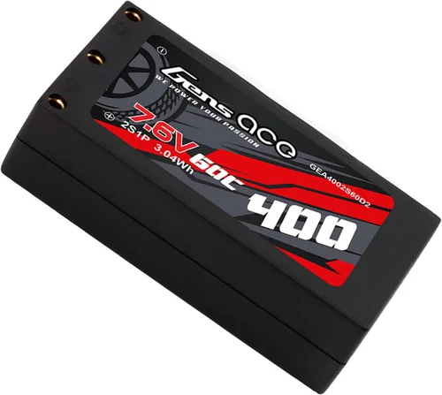 Miniatura 3 de Gens ace 400mAh 60C 7.6V HV Hardcase 2S Lipo Batería con XT-60 Plug (4Pcs)