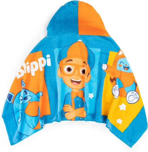 Miniatura 2 de Jay Franco Toalla con capucha para niños, 22 x 51 pulgadas, toalla de baño súper suave con capucha 3D, playa, piscina y viajes, producto con Azul