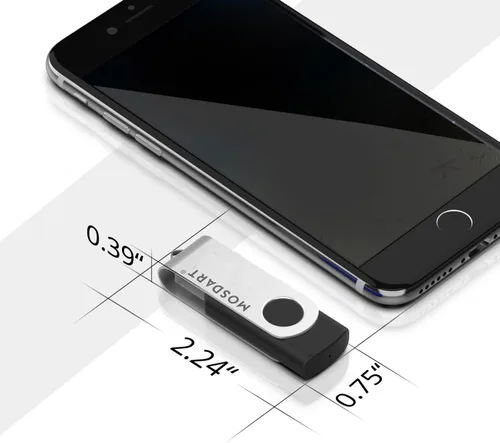 Miniatura 7 de mosDART - memoria externa USB 2.0 - capacidad pequeña - 10 unidades - 128mb indicador led, negro