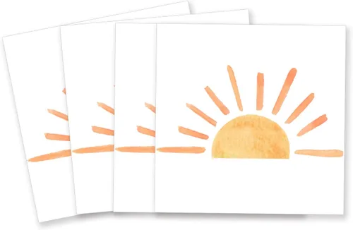 60 servilletas de papel bohemias para fiesta de cumpleaños, primer viaje, inspiradas alrededor del sol, decoraciones de cumpleaños, bohemio, hippie,