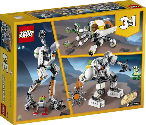 Miniatura 5 de LEGO Creator 31115 Space Mining - Kit de construcción 3 en 1 con un juguete mec, juguete robot y figura alienígena; es el mejor juguete para niños