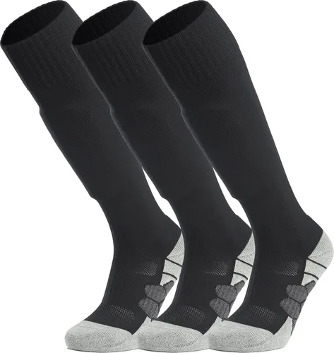 Miniatura 16 de APTESOL - Calcetas de fútbol hasta la rodilla (paquetes de 1/3/5) Calcetas acojinadas para niños, jóvenes, adultos, para equipos deportivos OTC