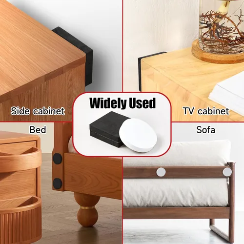 Miniatura 3 de ZhouDaShu Topes antivibraciones para cabecero de pared, protector de pared de muebles, parachoques de ruido de marco de cama, almohadillas