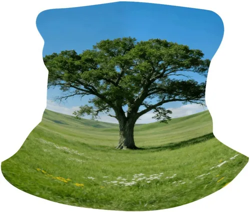 Miniatura 6 de Polaina para el cuello UPF 50, protección solar Prairie Lone Tree, máscara facial que absorbe la humedad y se seca rápido, sin costuras, polaina