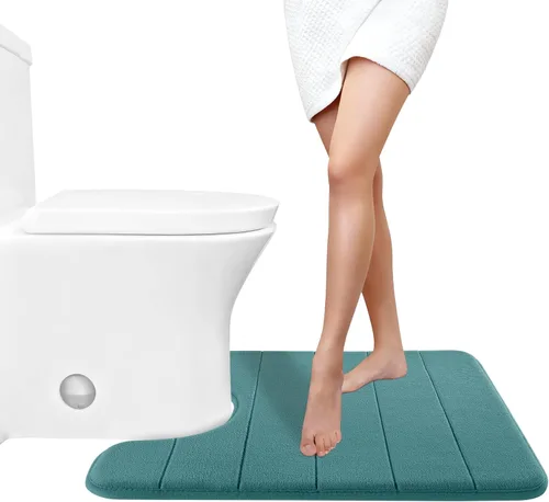 Miniatura 83 de Yimobra Tapete de baño de espuma viscoelástica, súper suave, absorbente, antideslizante, de secado rápido, lavable a máquina, tapete para bañera