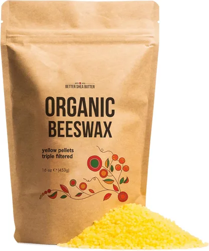 Pastillas de cera de abejas orgánica certificadas por Better Shea Butter, ingrediente de primera calidad para el cuidado de la piel por ti mismo.