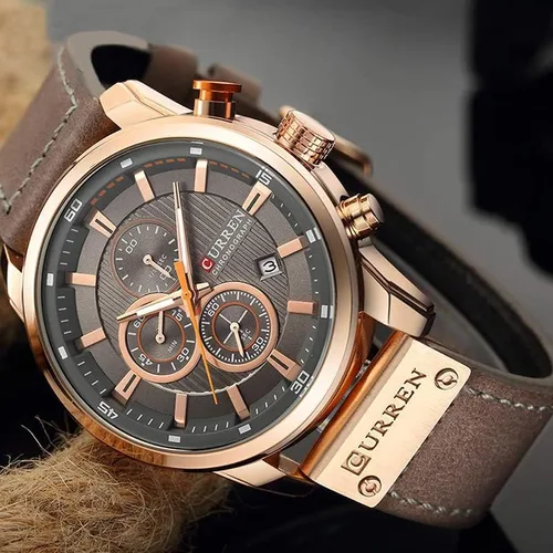 Miniatura 4 de FANMIS Reloj deportivo de cuarzo analógico militar para hombre, cronógrafo, clásico, casual, vestido de negocios, impermeable, reloj de pulsera