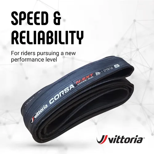 Miniatura 2 de Vittoria Corsa N.EXT TLR - Neumático de carretera sin cámara - Carcasa de nailon duradera, agarre superior y protección contra pinchazos