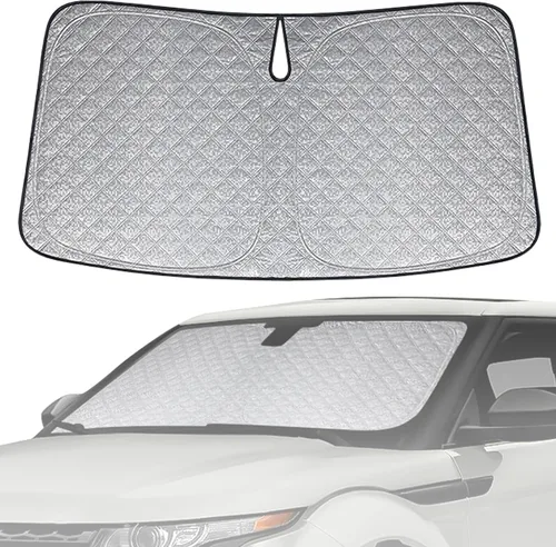 Miniatura 34 de Parasol de 6 capas para parabrisas de Honda Element 2003-2011, parasol plegable para automóvil con bolsa de almacenamiento, reflectante del calor