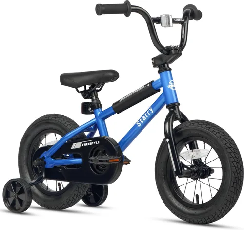 Miniatura 14 de cubsala Bicicleta para niños de 12, 14, 16, 18 pulgadas, estilo BMX, con ruedas de entrenamiento, freno para niños de 2 a 10 años, varios