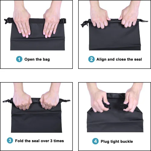 Miniatura 4 de Innerest Bolsa seca impermeable ligera para recreación de agua al aire libre, playa, barco, camping, pesca, kayak con una bolsa impermeable