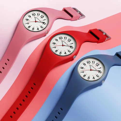 Miniatura 6 de GOLDEN HOUR Relojes deportivos impermeables analógicos unisex para enfermeras, profesionales médicos, estudiantes, esfera militar brillante y fácil