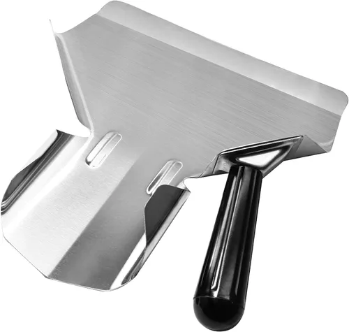Miniatura 7 de Bonsicoky Cucharón de acero inoxidable para papas fritas y palomitas, herramienta de llenado rápido para bolsas y cajas de alimentos, cuchara