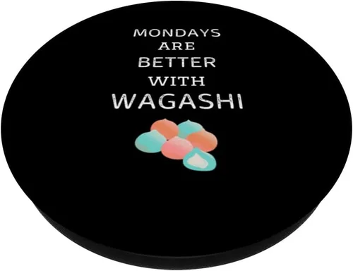 Miniatura 2 de Vintage Mondays Are Better With Wagashi Retro Wagashi Lover PopSockets Swappable PopGrip