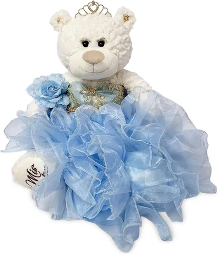 Miniatura 14 de KINNEX COLLECTIONS SINCE 1997 20" Quince Anos Quinceanera Last Doll Osito de peluche con vestido (pieza central) ~ ARC16831-23R (Aqua)
