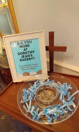Miniatura 2 de 25 cintas personalizadas de servicio conmemorativo para celebración fúnebre de la vida, por encargo, conmemoración de conciencia, aniversario, cruz