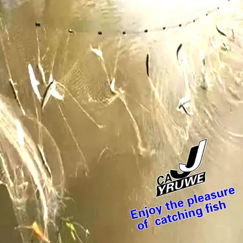 Miniatura 9 de Folding Fish Sticky Net Three Layer Mesh Nylon Floating Fishing Net Automatically Trap Catch Stick More Fish Easily Portable Folded Reuse Durable