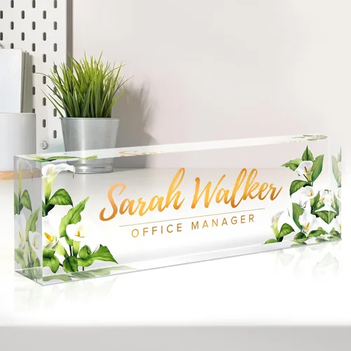 Miniatura 37 de Placa de nombre personalizada para escritorio, placa de nombre de escritorio personalizada, decoración de oficina para mujeres y hombres, accesorios