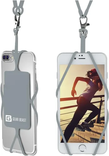 Miniatura 10 de Gear Beast - Correa universal para teléfono celular compatible con iPhone, Galaxy y la mayoría de teléfonos inteligentes, incluye soporte para Rosa