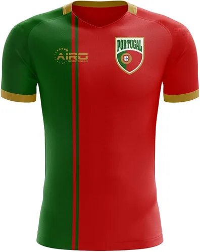 Miniatura 2 de Airosportswear 2022-2023 Portugal Flag Home Concept Football Soccer T-Shirt Jersey (Cristiano Ronaldo 7) - Kids