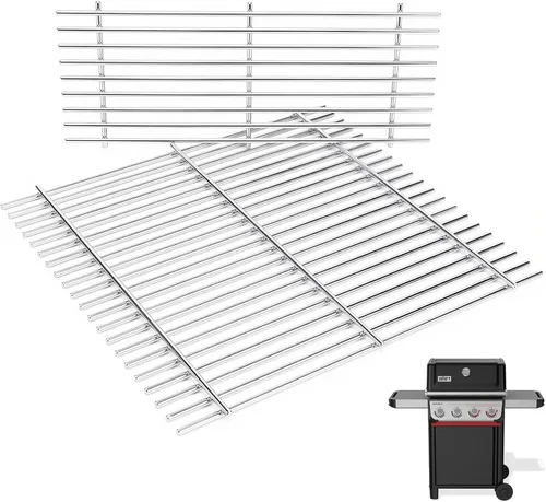 Miniatura 19 de QuliMetal Rejillas de acero inoxidable 304 de 0.276 in para parrillas Weber Spirit E-210, Spirit 200, GS4 Spirit II 200, Spirit II serie E-210