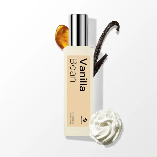 purefittech Perfume de feromonas para mujer, fragancia de grano de vainilla, aceite de perfume de feromonas de larga duración, 0.34 onzas líquidas