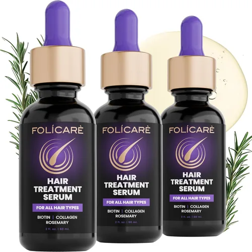Miniatura 11 de Suero para el crecimiento del cabello y suero espesante con biotina y aceite de romero, tratamiento multibeneficio para adelgazar el cabello
