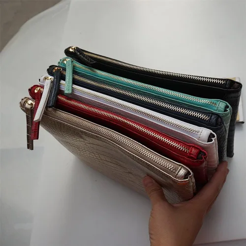Miniatura 6 de Bolso de piel sintética para mujer, grano de cocodrilo