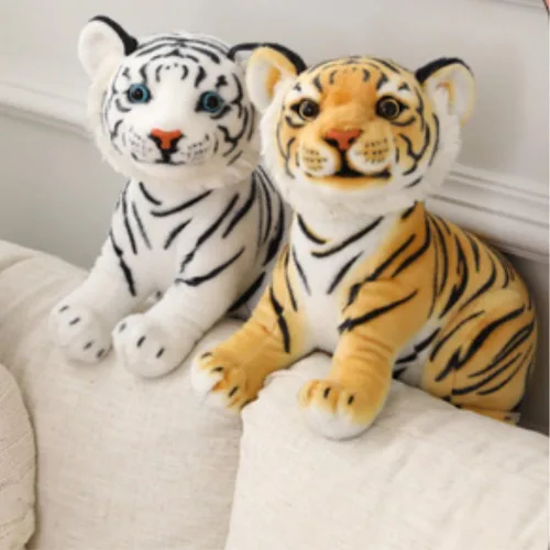 Miniatura 3 de OUKEYI Peluche de Tigres de 9 pulgadas/9.1 in, animal de peluche realista, animales de peluche para niños, regalo para niños, bebé, abrazo, tigre