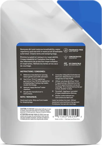Miniatura 2 de GEAR AID Revivex Pro - Lavado limpiador para telas técnicas sintéticas, chaquetas GORE-TEX, tiendas de campaña, sacos de dormir, pantalones