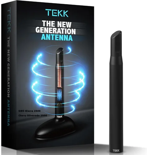 Miniatura 37 de Tekk - Antena corta para auto, diseñada para una recepción optimizada de FM/AM, 4.8 pulgadas