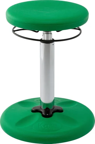 Kore - Silla de altura ajustable, asiento activo para niños, adolescentes: Mejor que una pelota de equilibrio, asientos flexibles para aula. Verde