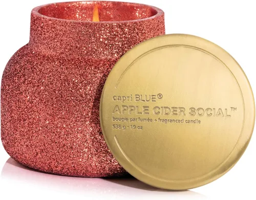 Miniatura 9 de Capri Blue Signature Glam Vela en Frasco - Mezcla de Cera de Soja de Larga Duración - Velas con Purpurina para el Hogar Perfumadas con Aromas
