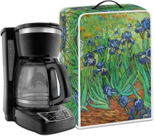 Miniatura 8 de DISNIMO Cubierta antipolvo para cafetera de mariposa azul, fundas para máquina de hacer café de cocina con mango superior, cubierta