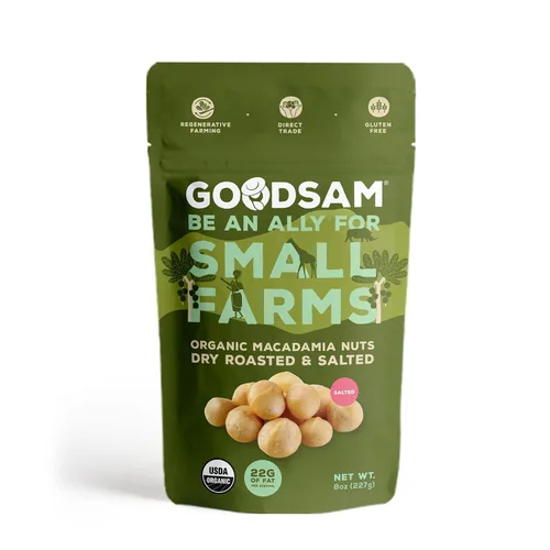 Miniatura 8 de GoodSAM Nueces de macadamia crudas orgánicas, sin sal, frutos secos enteros, sabor cremoso mantecoso, cultivadas de forma sostenible en granjas