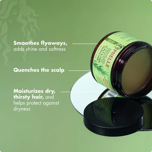 Miniatura 3 de Mielle Organics - Pomada para cabello de romero y menta para mujeres y hombres - Hidratante natural acondicionador para nutrir el cuero cabelludo