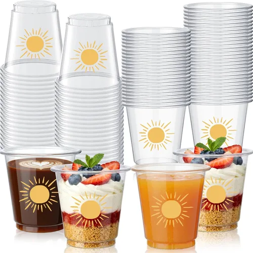 Miniatura 7 de Qinyoung 50 vasos de plástico desechables de 3 onzas para el 4 de julio, con bandera estadounidense, para el Día de la Independencia, fiesta