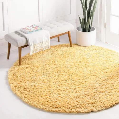 Miniatura 48 de Unique Loom Davos Shag Collection - Alfombra de área, color liso (4 pies 1 pulgada x 6 pies 1 pulgada, rectangular, color pimienta)