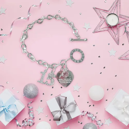 Miniatura 4 de Pulsera de cumpleaños para niñas, pulseras de cumpleaños 10, 11, 12, 13, 14, 15, 16, 18, 21, regalo de cumpleaños para ella