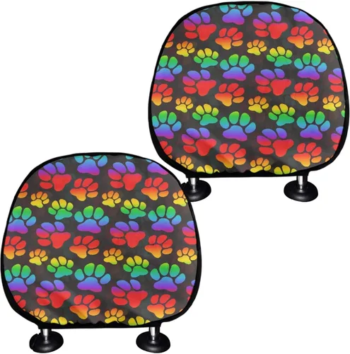 Miniatura 9 de Funda personalizada para reposacabezas de asiento de automóvil, regalos personalizables, transpirables, paquete de 2 fundas de cojín para asiento
