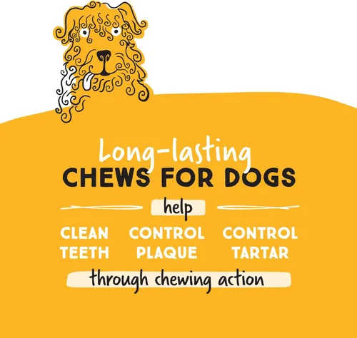 Miniatura 2 de Ultra Chewy Huesos dobles de pollo: golosinas de larga duración para perros fabricadas en Estados Unidos para razas grandes y pequeñas, altamente