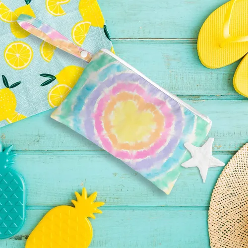 Miniatura 5 de Bolsa húmeda, bolsa húmeda para traje de baño, viajes, playa, piscina, pañales, ropa sucia de yoga, gimnasio, artículos de tocador, bolsa