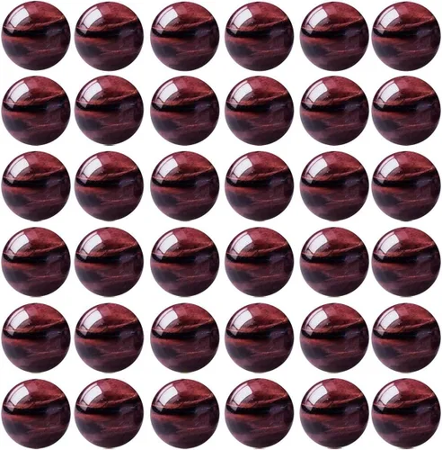 Miniatura 44 de Cuentas de piedra natural, 100 cuentas redondas de obsidiana negra de 0.315 pulgadas (0.315 in), cuentas sueltas de piedra auténtica