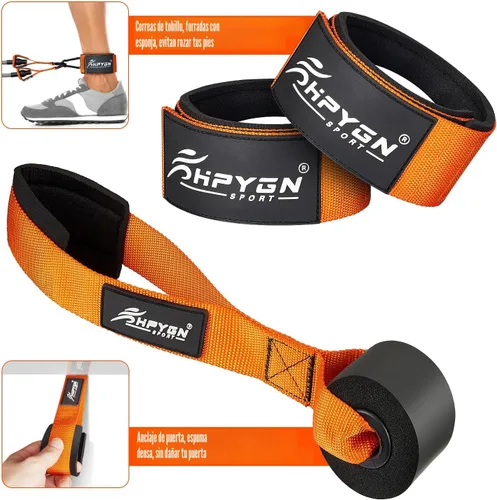 Miniatura 7 de HPYGN Bandas de Resistencia Pesada, Bandas de Ejercicio de 300LBS para Entrenamiento, Bandas de Fitness con Asas, Bandas de Entrenamiento