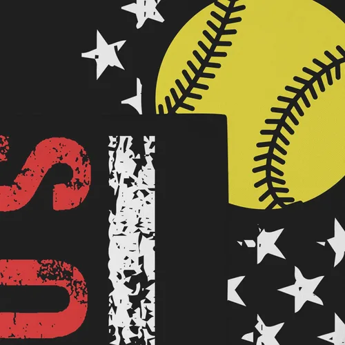 Miniatura 5 de Emwnodti Tapiz de softball para pared, decoración del hogar, deportes de béisbol grunge, tapices para colgar en la pared, pósteres